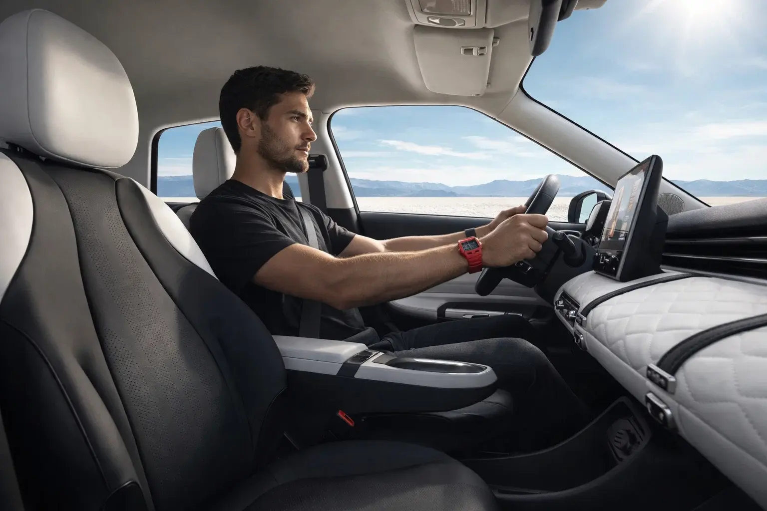 hombre conduciendo nammi en salinas