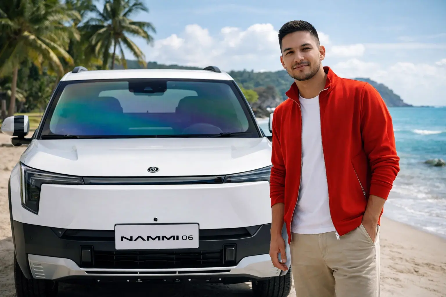 hombre conduciendo nammi 01 en manta